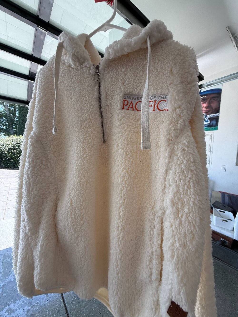 University of the Pacific Pressbox Custom Fluffy Sweater with Hood